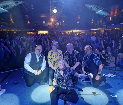Stolen Fridays on stage with crowd